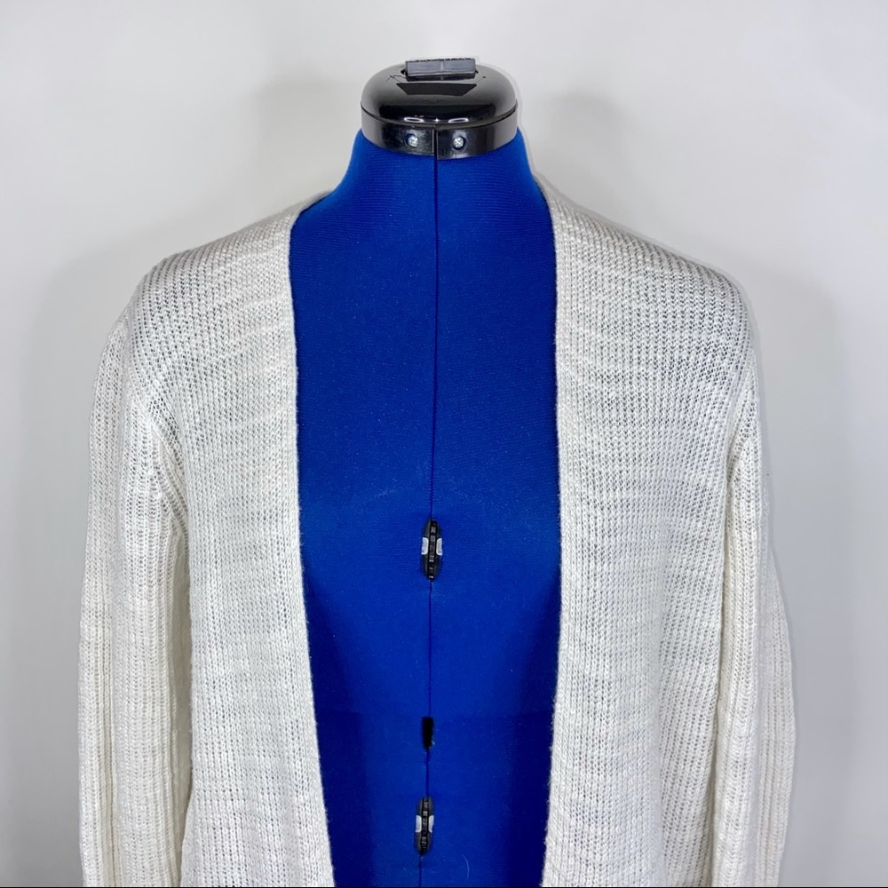 Madewell Off White Postcript Ribbed Cardigan - image 5